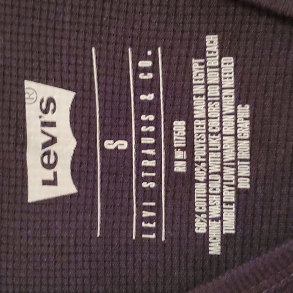 Levi's black thermal shirt - Picture 4 of 4